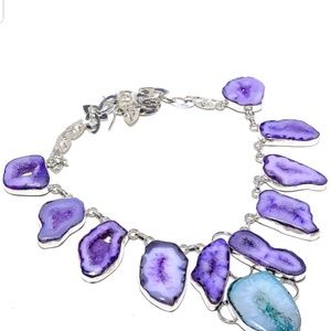 Avelons Designs Jewelry - Stunning purple lace drutzy agate sterling Avelons Designs Jewelry - Stunning purple lace drutzy agate sterling